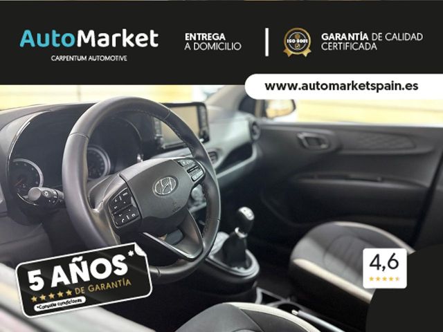 Hyundai i10 TECNO 1000 Llantas de aleación, LED diurnos, color bicolor opcional, pantalla 8″, antinieblas