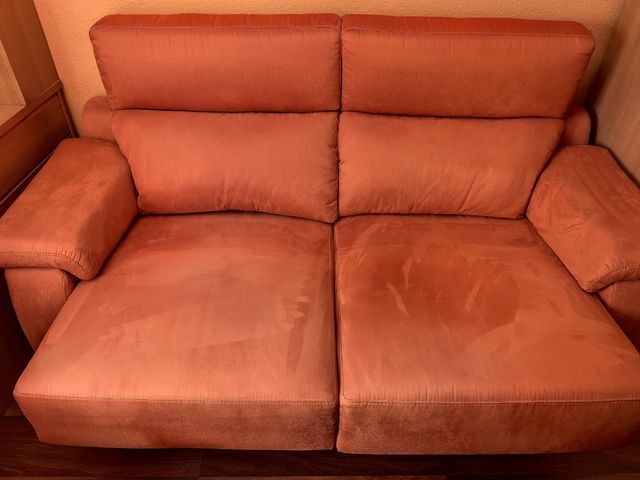 Sofá 3 plazas naranja