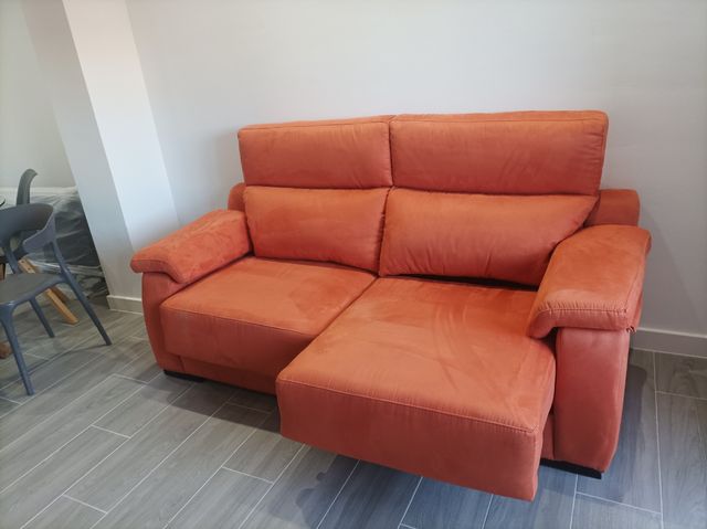 Sofá 3 plazas naranja