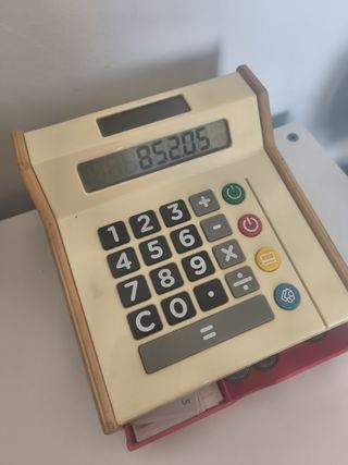 Caja registradora juguete vintage