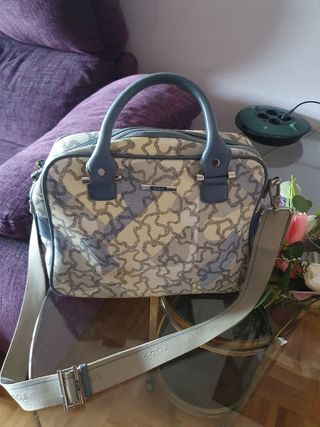 Bolso Tous beige y azul