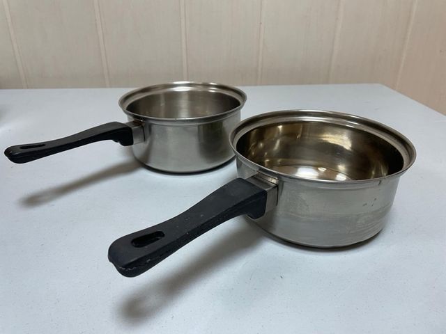 2 Cazos acero inoxidable