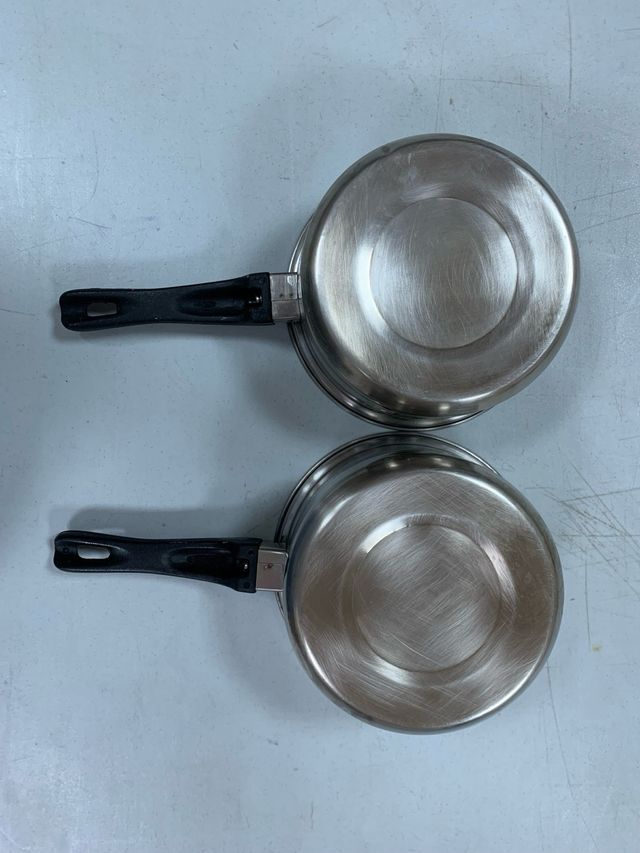 2 Cazos acero inoxidable