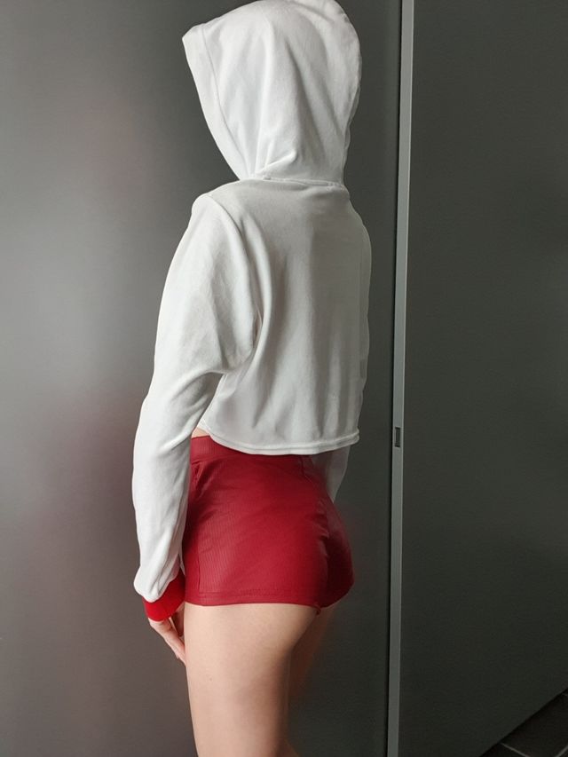 Felpa Fila cropped in velluto S-M