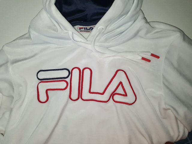 Felpa Fila cropped in velluto S-M