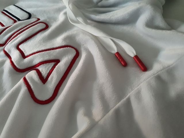 Felpa Fila cropped in velluto S-M