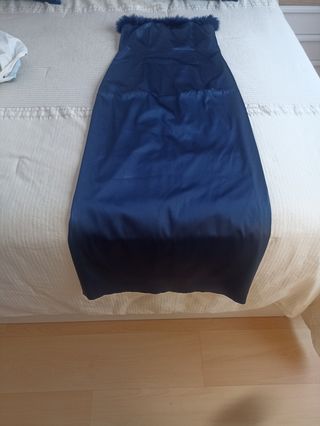 Vestido largo azul fiesta