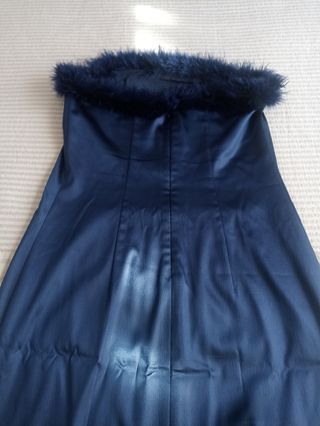 Vestido largo azul fiesta