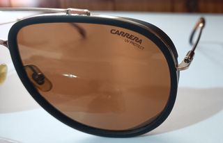 Gafas Carrera Aviator Marrón Dorado