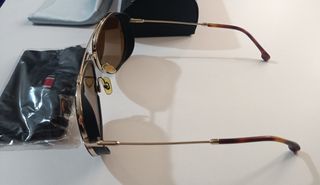 Gafas Carrera Aviator Marrón Dorado