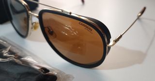 Gafas Carrera Aviator Marrón Dorado