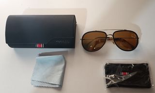 Gafas Carrera Aviator Marrón Dorado