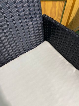 Conjunto terraza ratán negro - Envío gratis