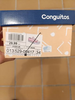 Zapatillas Conguitos niña rosa 34