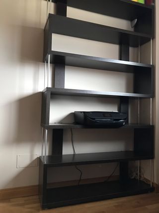 Estantería marrón(wengue) - Librería moderna
