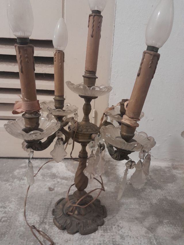 Candelabros de bronze vintage