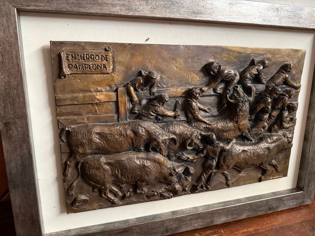 Encierro Pamplona - Bronce Loperena