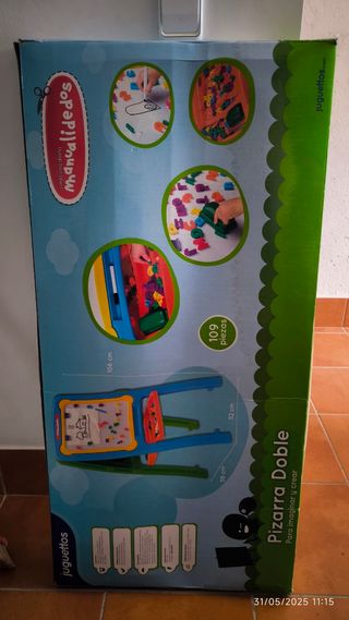 Pizarra magnética infantil doble cara