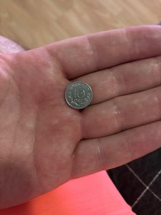 Moneda 10 øre Dinamarca 1969