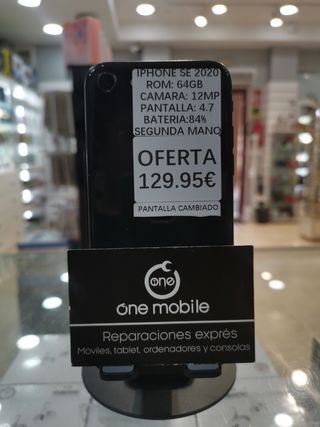 iPhone SE 2020 64GB - 84% batería