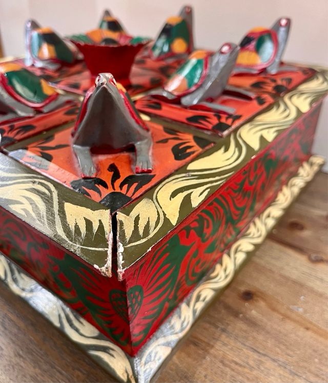 Caja de especias india decorativa Masala Dabba