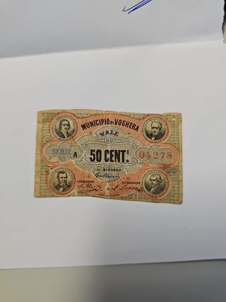  Banconota Antica Voghera 