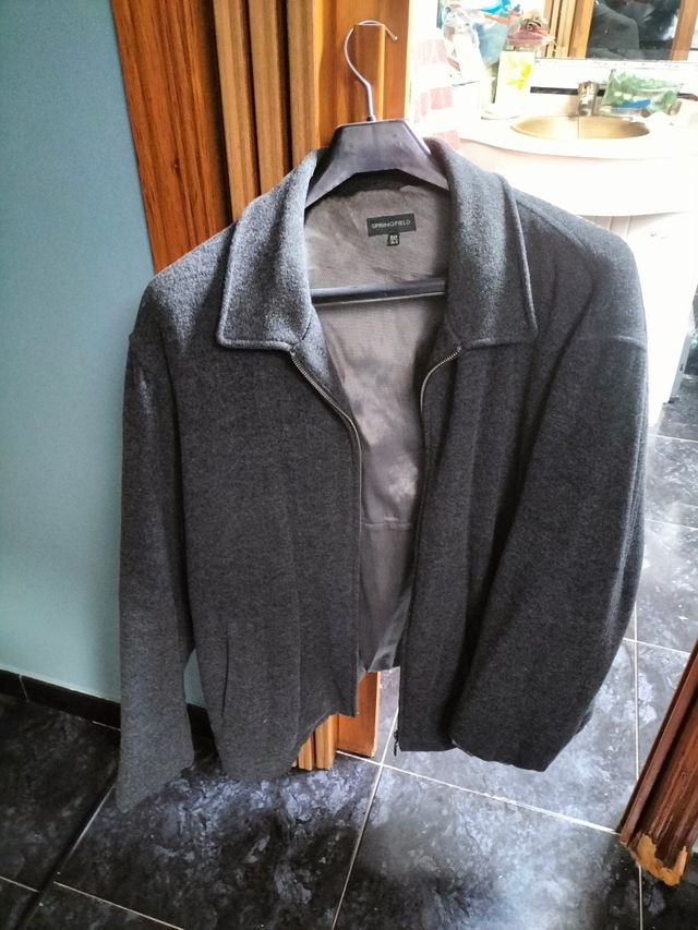 Cazadora hombre de paño Springfield gris XL