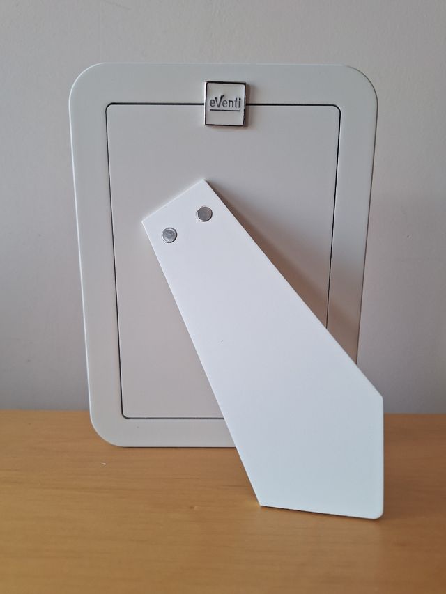 Marco fotos bebé jirafa plata