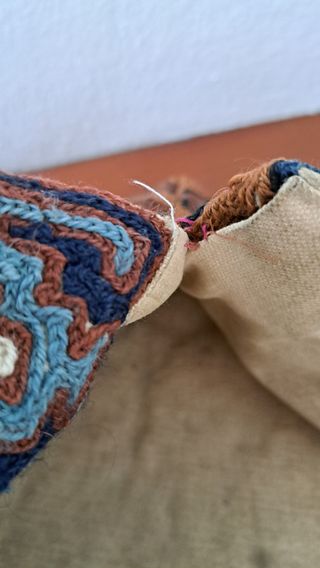 Bolso clutch bordado étnico