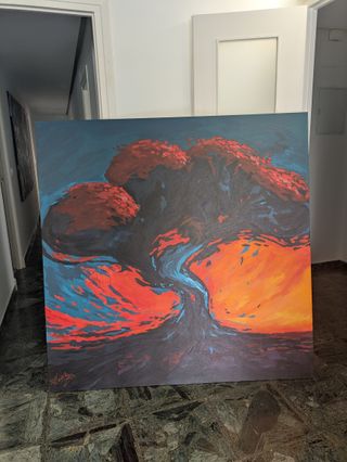 Cuadro grande ORIGINAL de D. Castiñeyra NUEVO