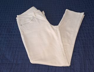 Vaqueros Morgan blancos mujer