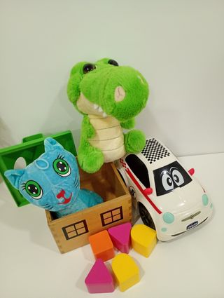 Lotto, Gatto, coccodrillo, macchina e piccola casa di pezzi