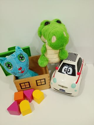 Lotto, Gatto, coccodrillo, macchina e piccola casa di pezzi