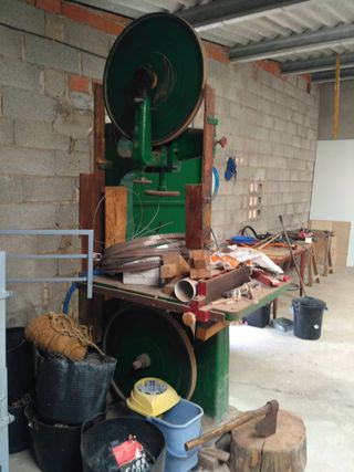 Sierra cinta madera hierro fundido