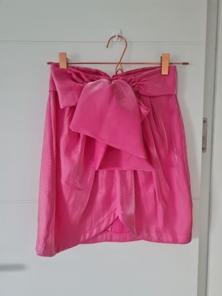 Mini Falda Zara Rosa - Nueva con Etiqueta