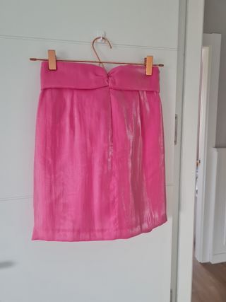 Mini Falda Zara Rosa - Nueva con Etiqueta