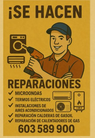 Reparaciones e instalaciones etc