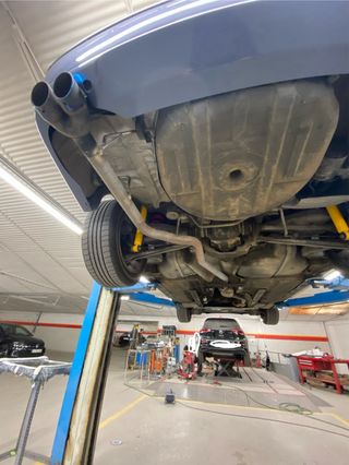 Escape BMW E46 intermedio y final recto