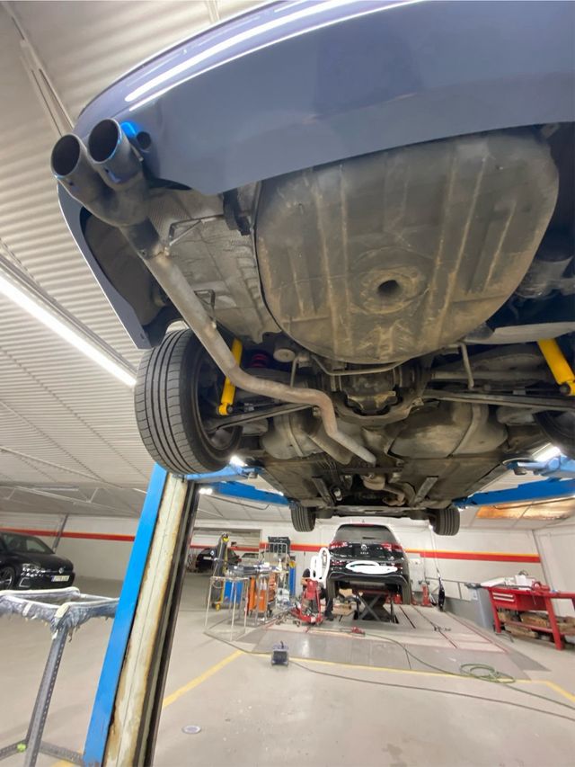 Escape BMW E46 intermedio y final recto