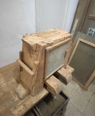 Excepcional y único Banco pequeño carpintero