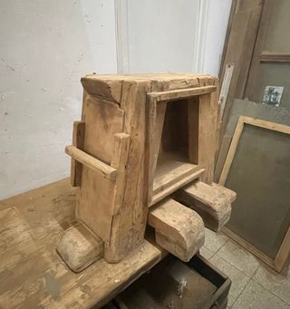 Excepcional y único Banco pequeño carpintero