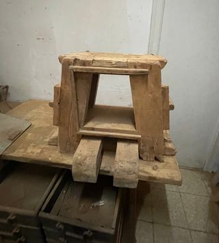Excepcional y único Banco pequeño carpintero