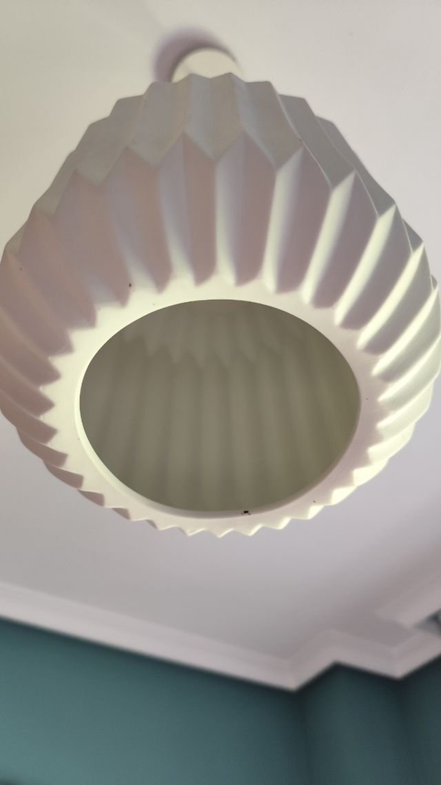 Lámpara colgante blanca cerámica