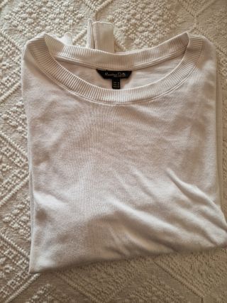 Jersey Massimo Dutti blanco - M