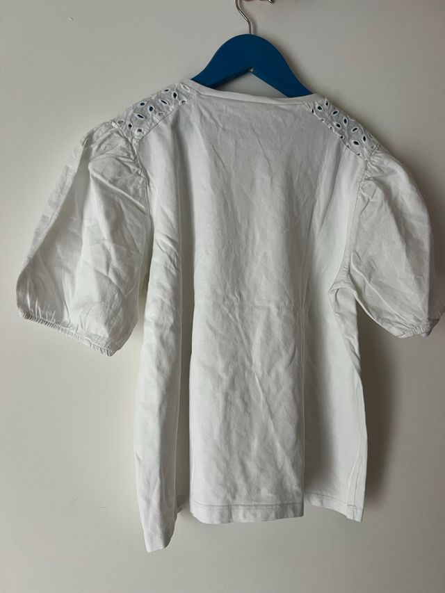 Blusa Zara blanca mujer talla 13-14 (XS)