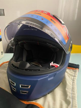 Casco MT Helmets Jarama Azul talla M