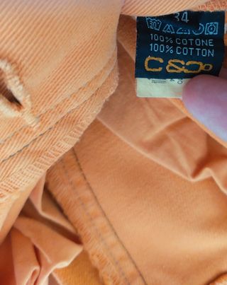 Pantaloni Cotone - Arancio - Straight Fit