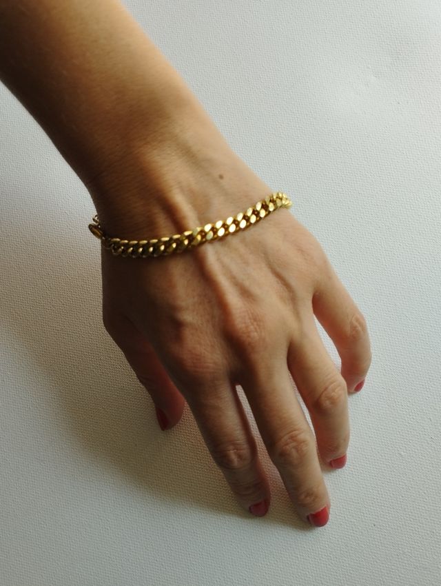 Pulsera PLoro 18k -  Cadena gruesa