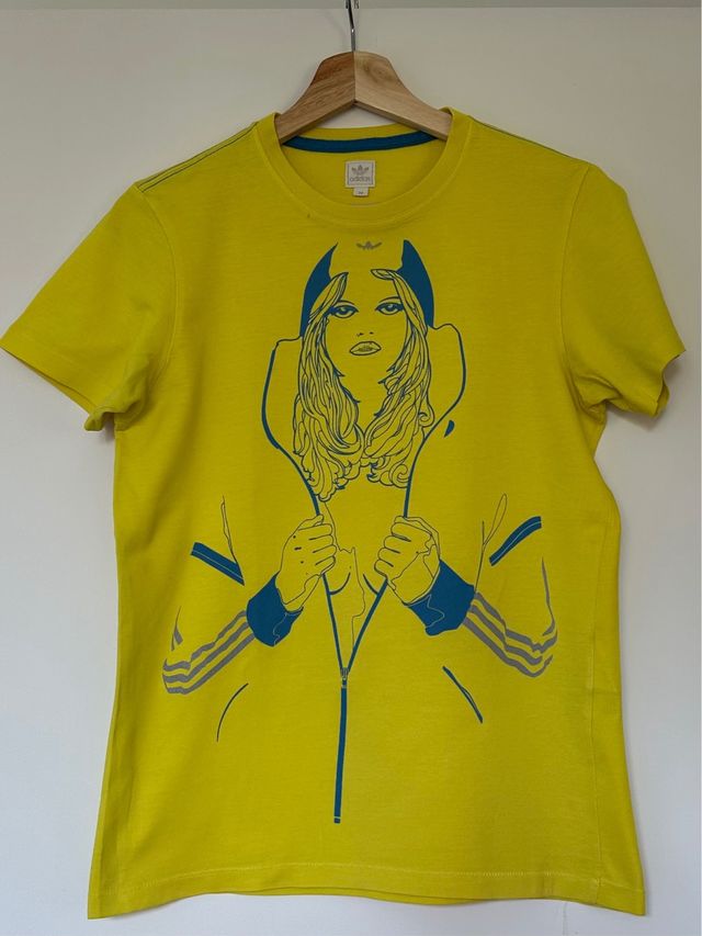 Camiseta Adidas Originals amarilla - Talla XS