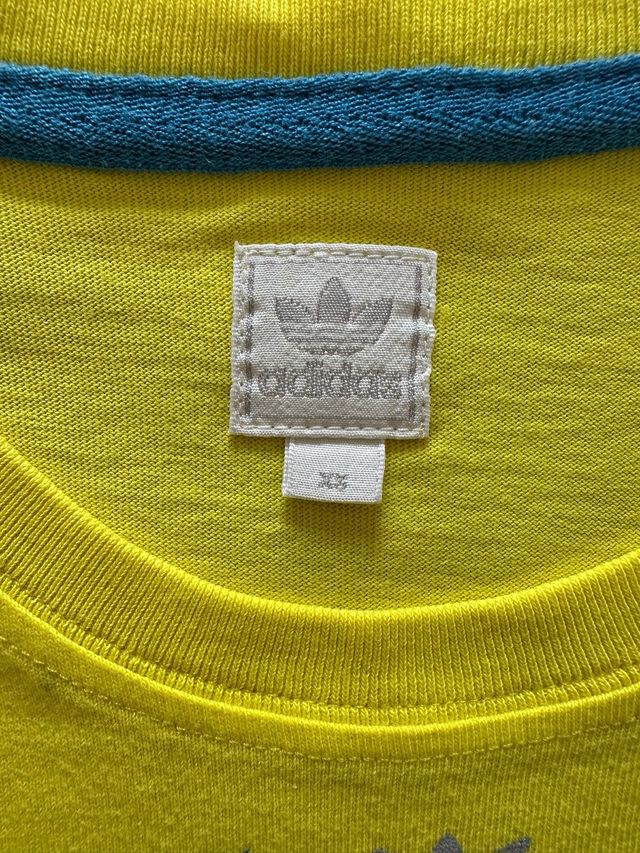 Camiseta Adidas Originals amarilla - Talla XS